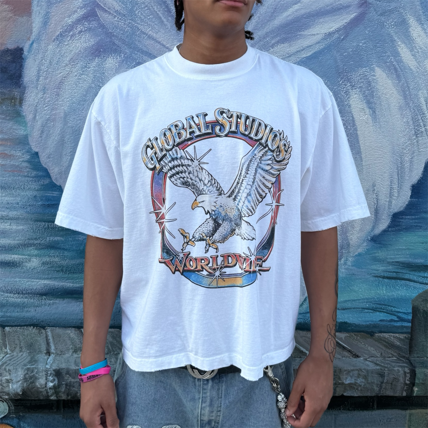 Short Sleeve Eagle Orbits Tee